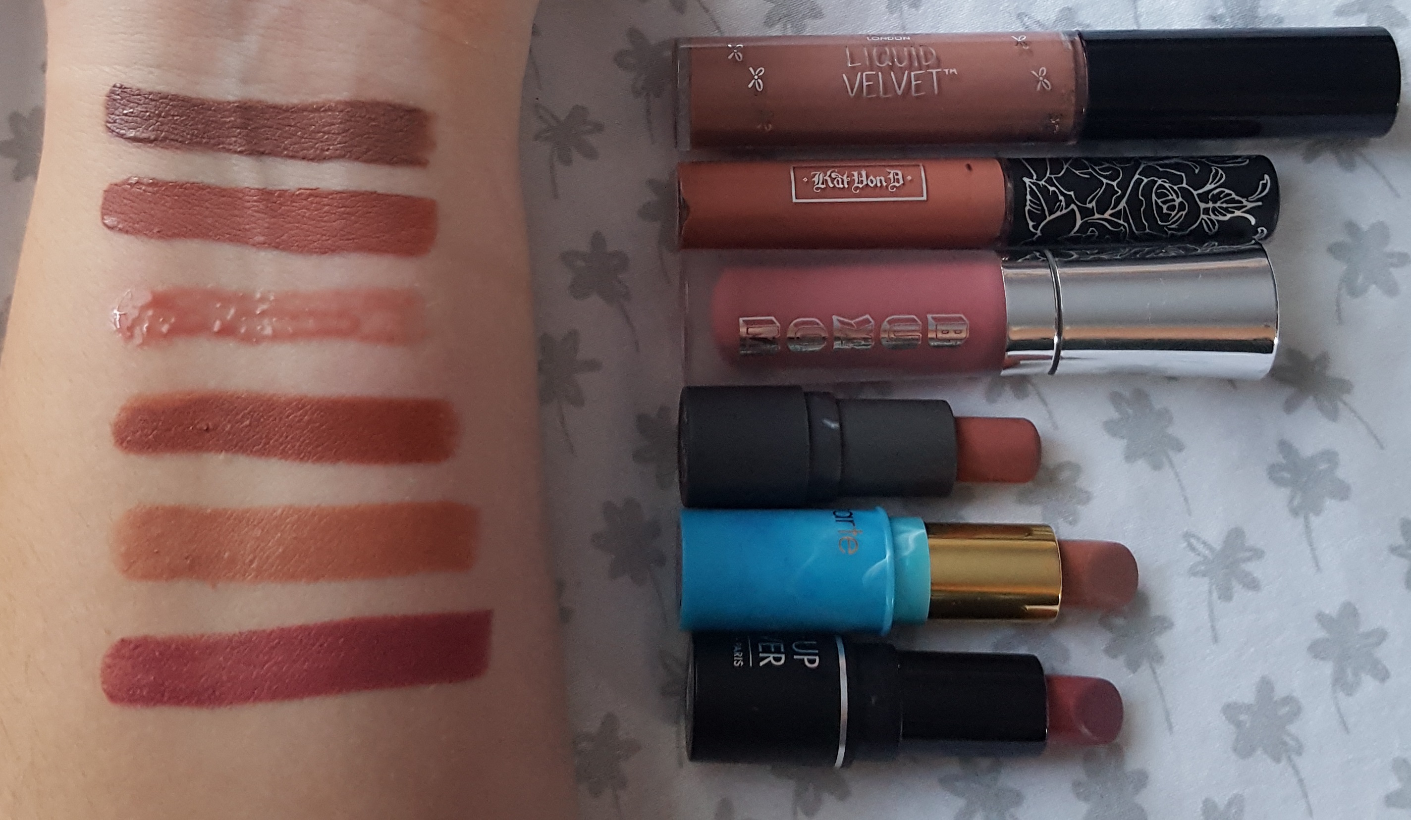 lip kit swatches