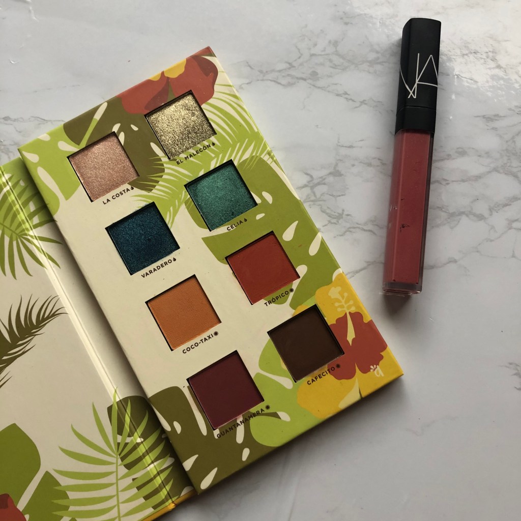 beauty, makeup, eyeshadow, eyeshadow palette, lip gloss, Alamar Cosmetics, NARS