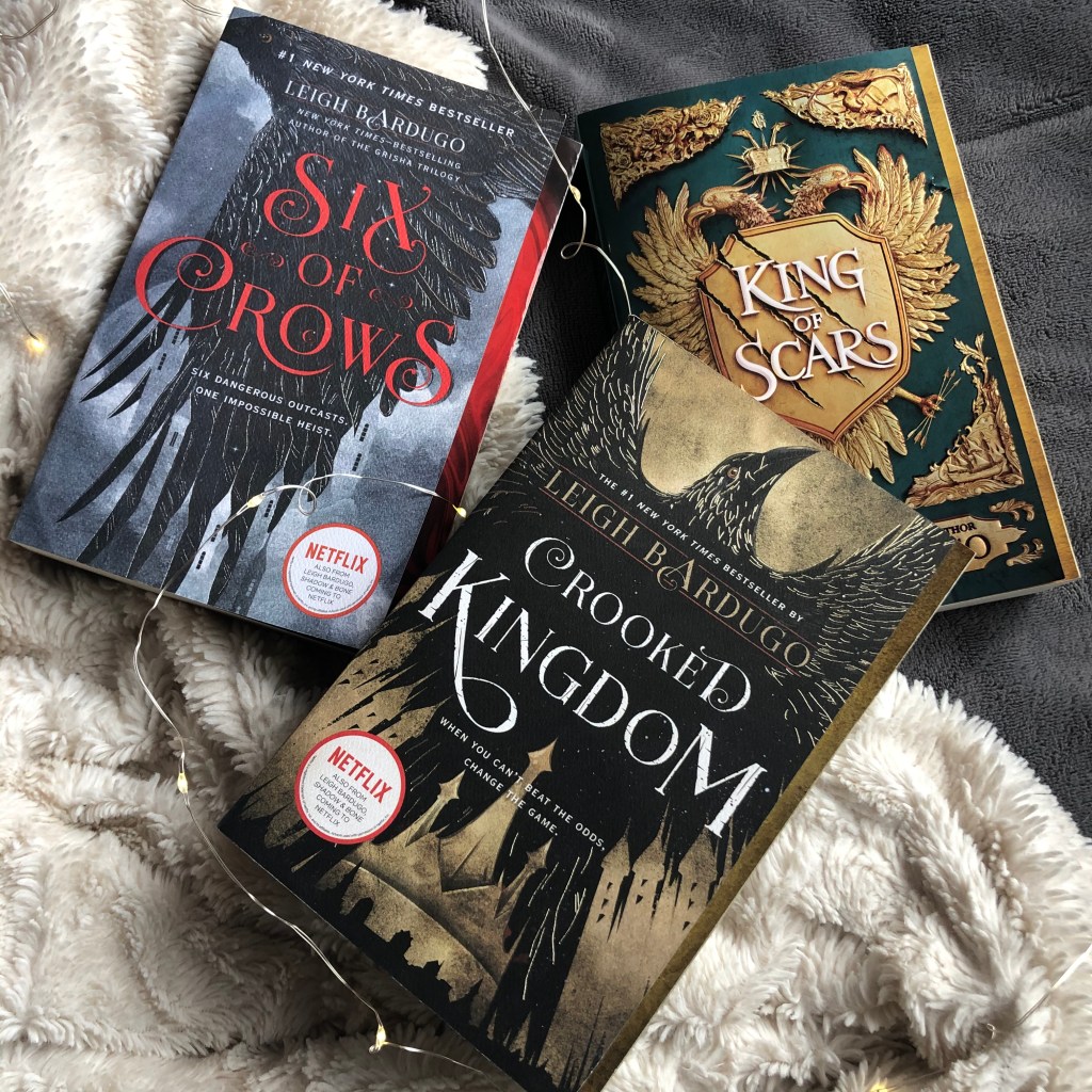 books, six of crows, crooked kingdom, king of scars, grishaverse, leigh bardugo, ya fantasy, ya books