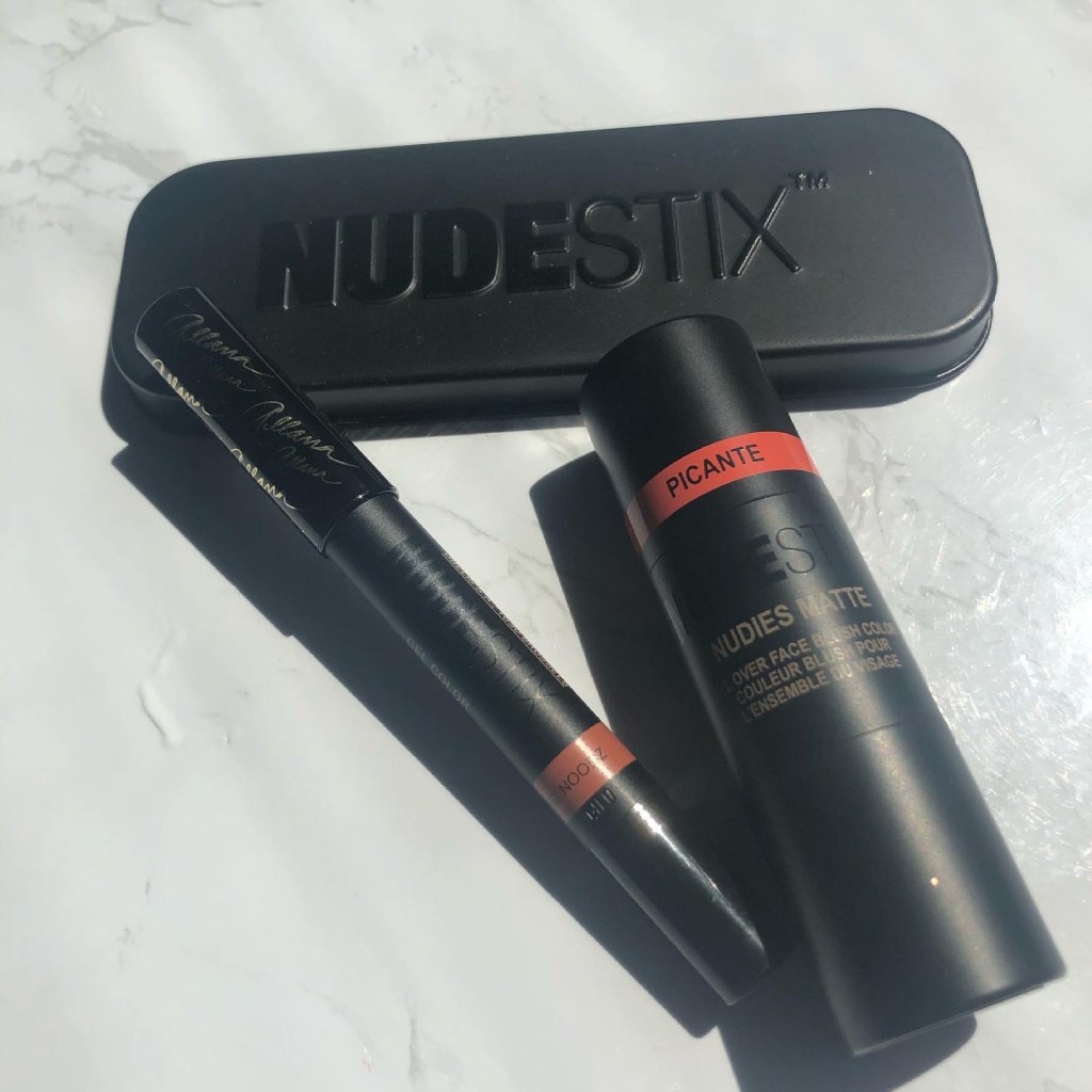 Nudestix x Allana Davison collab. Picante cream blush and Send Noodz lipstick. 