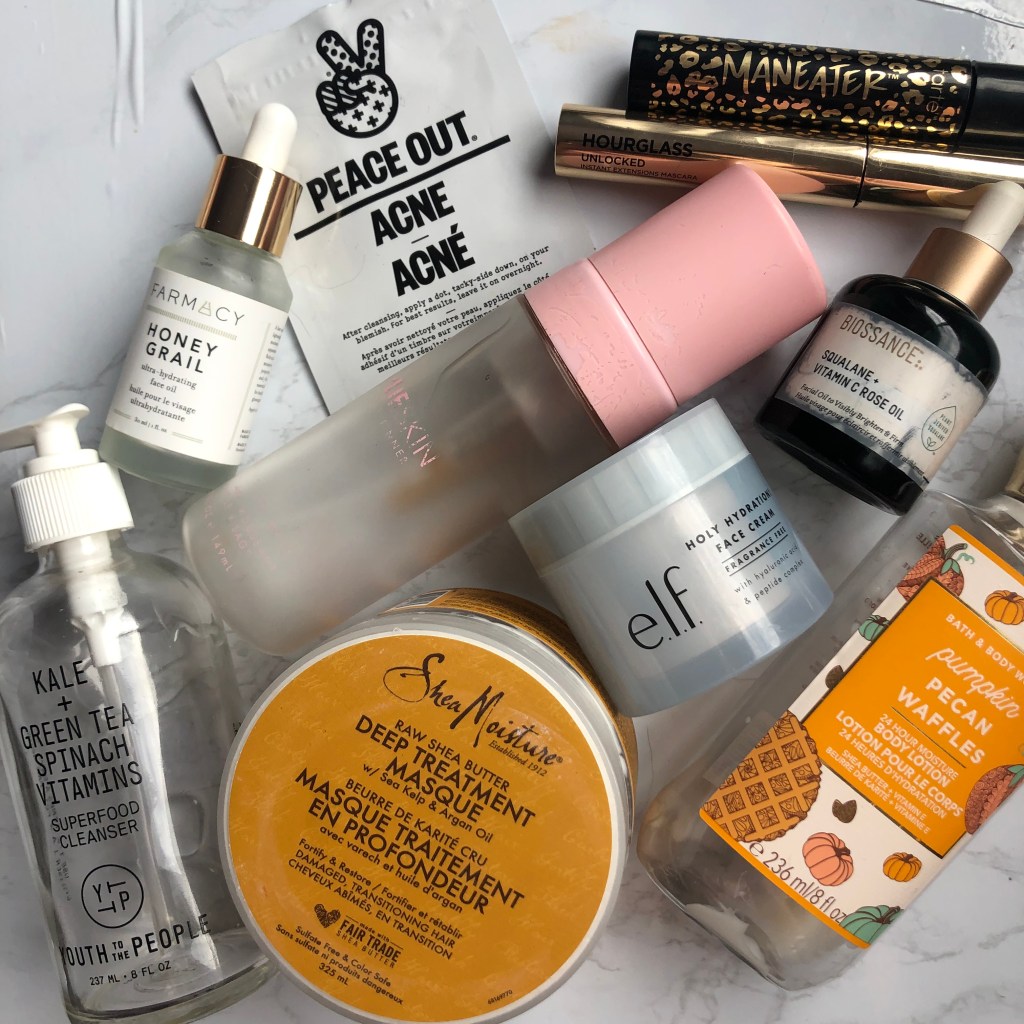 A collection of makeup, skincare and hair care products that I recently finished.